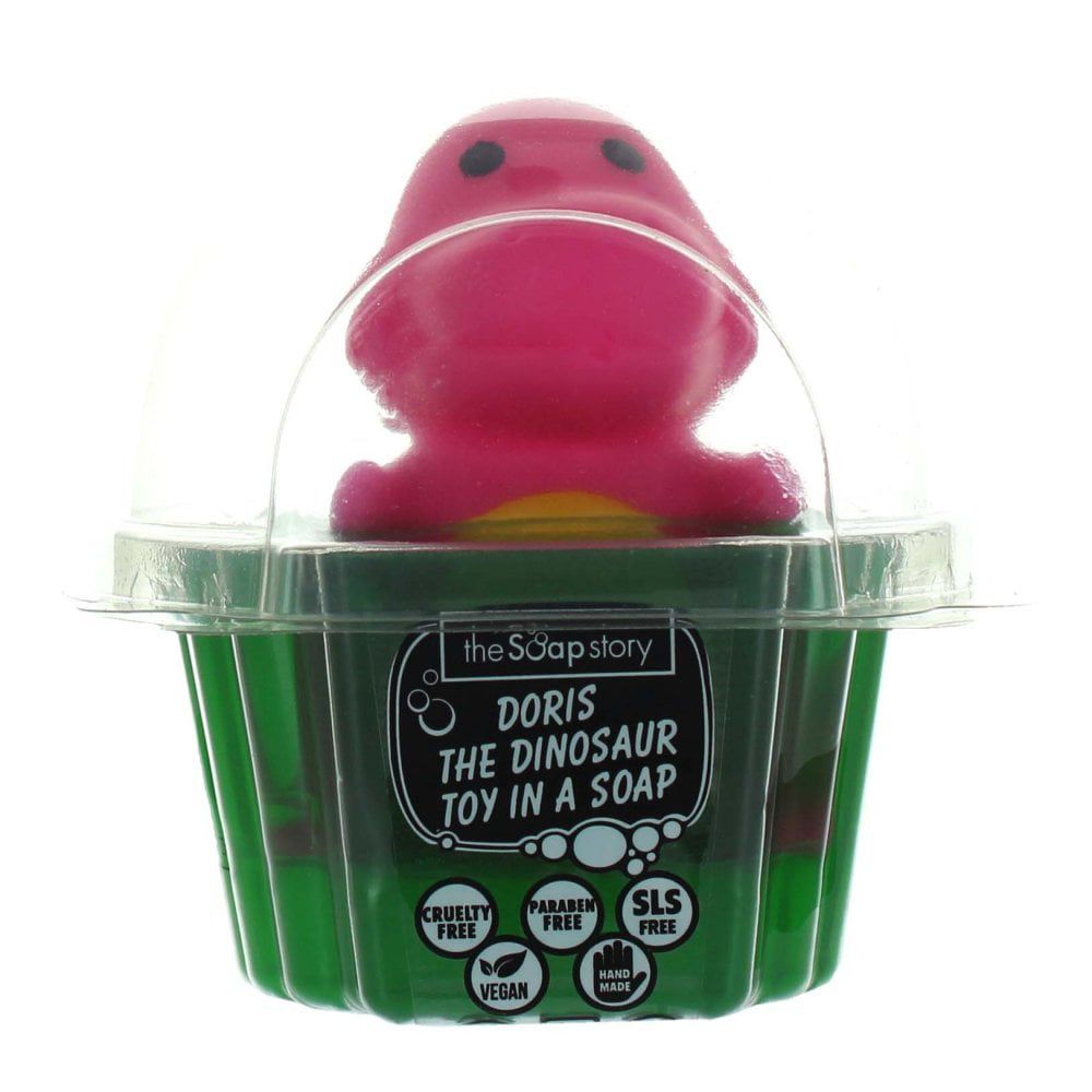 The Soap Story - Doris Jabón Perfumado para Niños con Dinosaurios de Juguete