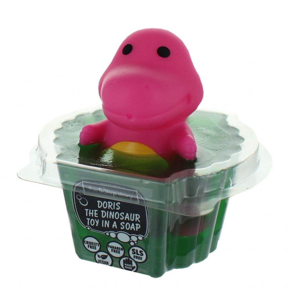 The Soap Story - Doris Jabón Perfumado para Niños con Dinosaurios de Juguete