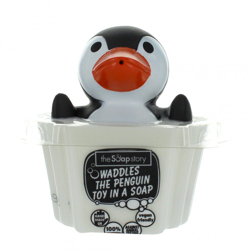 The Soap Story - Jabón Infantil Perfumado con Juguete de Pingüino