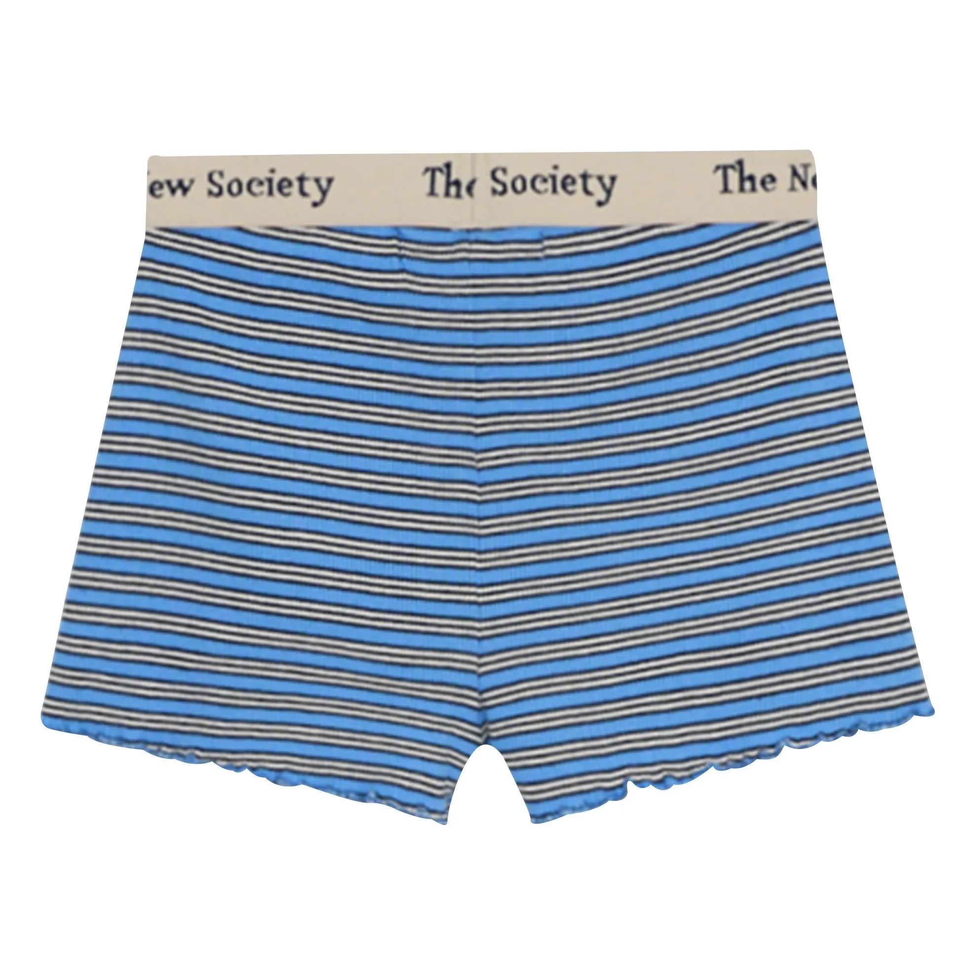 the new society - TNS Shorts de rayas acanaladas | Azul