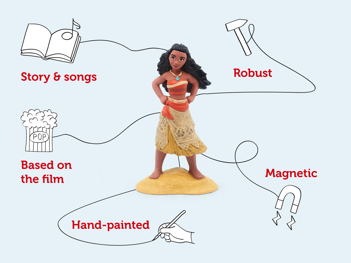 Tonies - Figura de Moana de Princesas Disney con audio en inglés