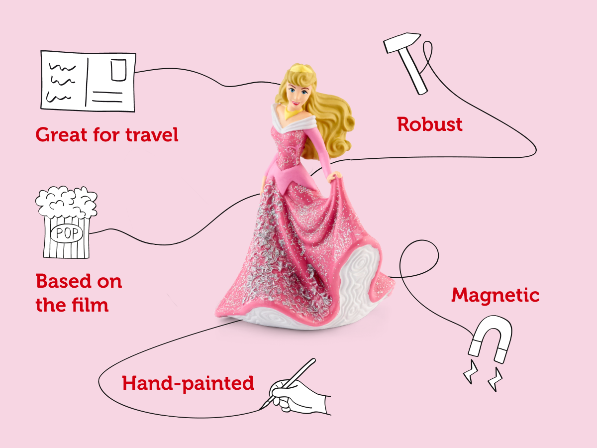 Tonies - Disney Princesas La Bella Durmiente Figura de audio en inglés