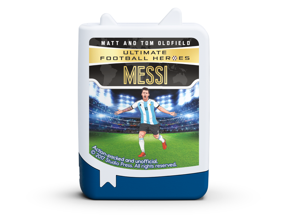 Tonies - Mejores héroes de fútbol: figura de audio de la historia de Lionel Messi en inglés