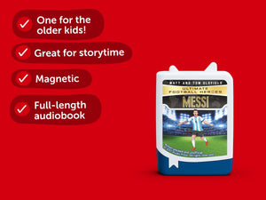Tonies - Mejores héroes de fútbol: figura de audio de la historia de Lionel Messi en inglés