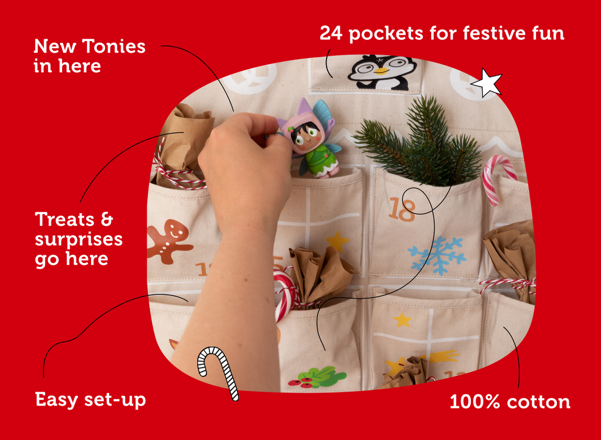 Tonies - Calendario de Adviento con figuras y accesorio de pared