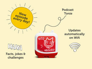 Tonies - Figura de podcast diaria renovada en inglés