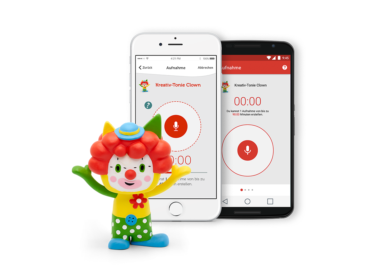 Tonies - Figura para grabar audio de payaso creativo