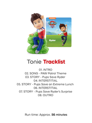 Tonies - Patrulla Canina Ryder Figura de audio con historia y canción en inglés
