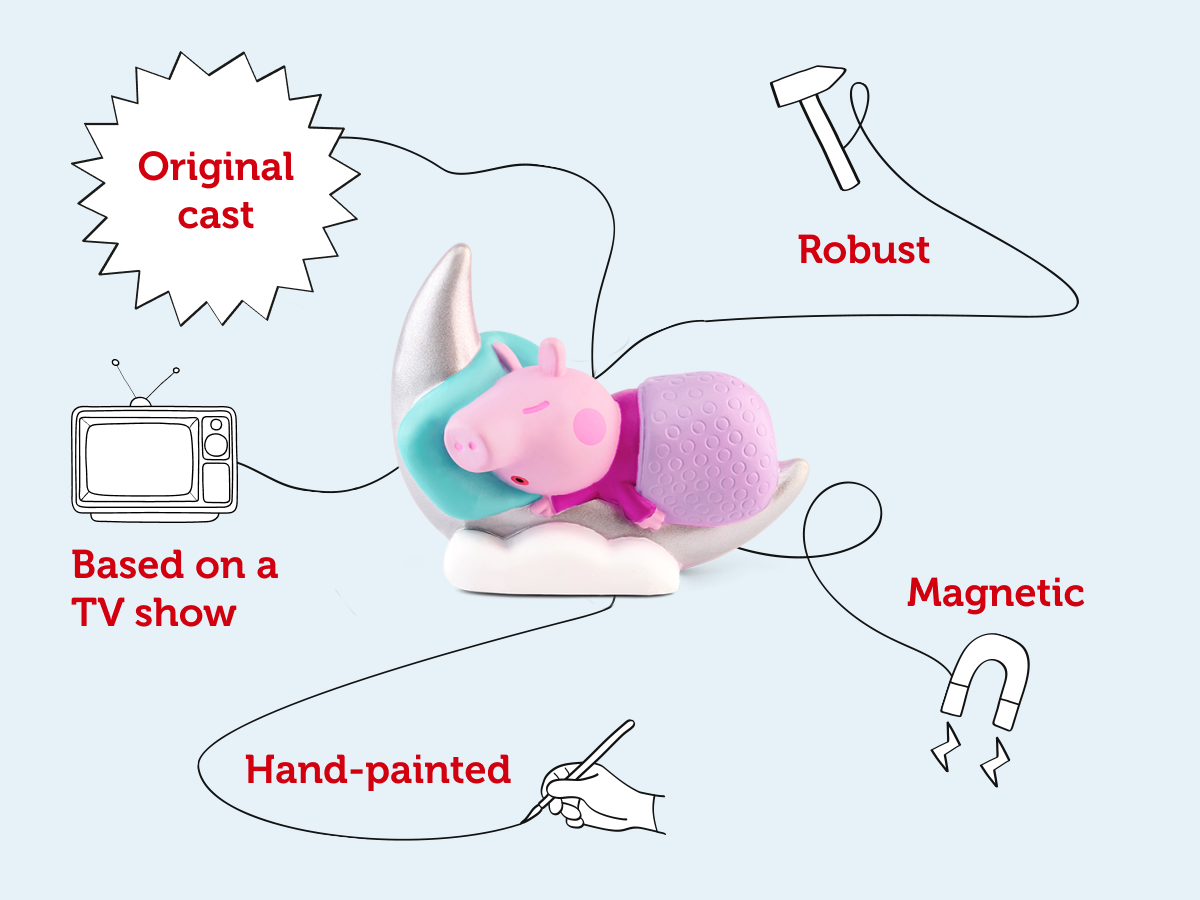 Tonies - Peppa Pig Historias para la Hora de Dormir Figura de Audio en Inglés