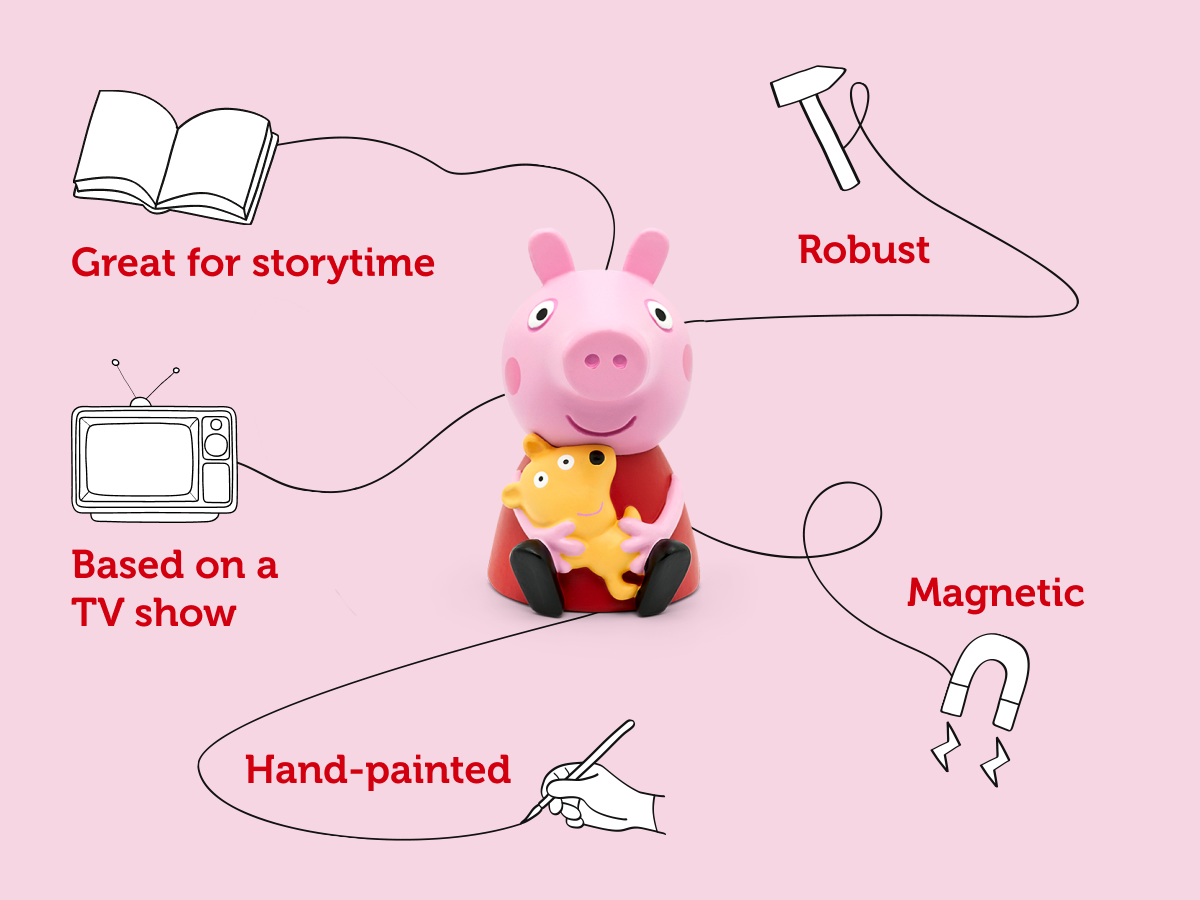 Tonies - Peppa Pig en la carretera (Figura con sonido en inglés)