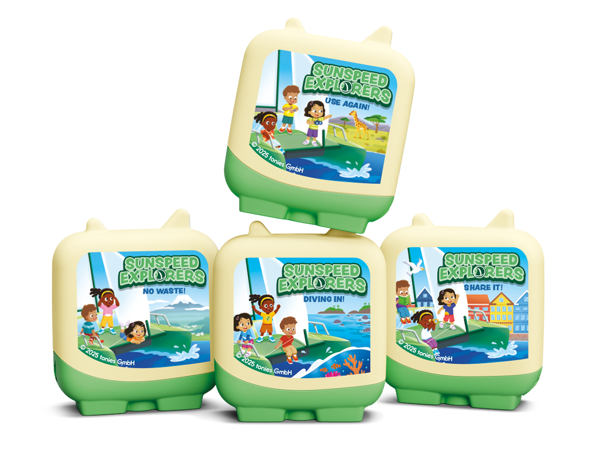 Tonies - Set de 4 figuras Sunspeed Explorers en inglés