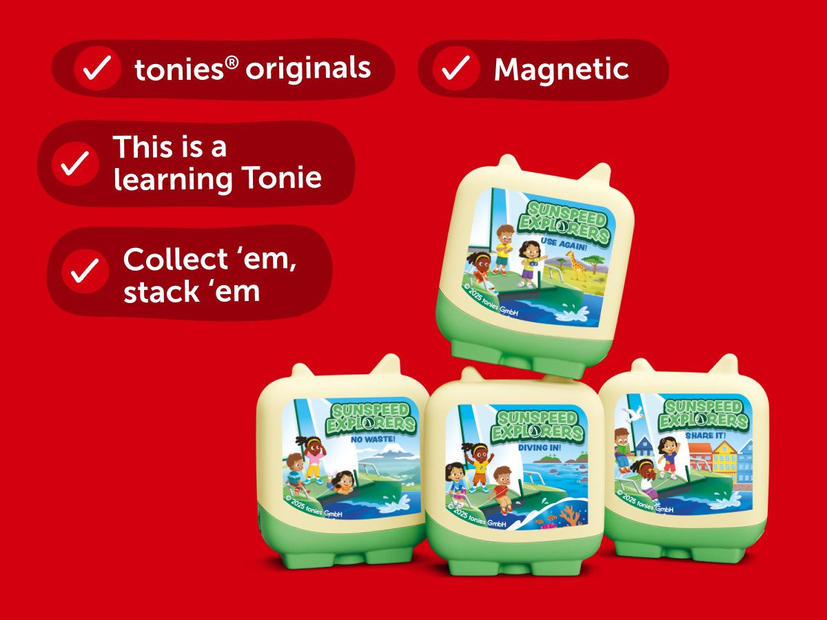Tonies - Set de 4 figuras Sunspeed Explorers en inglés