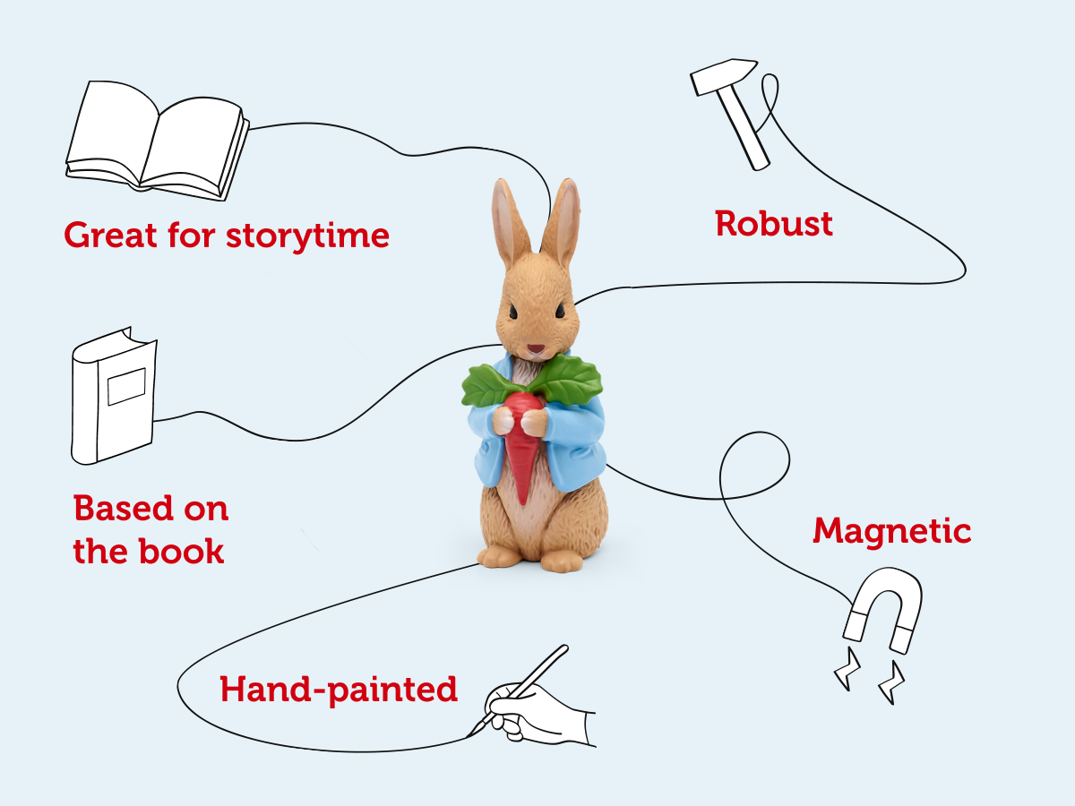 Tonies - Figura de audio en inglés de Peter Rabbit