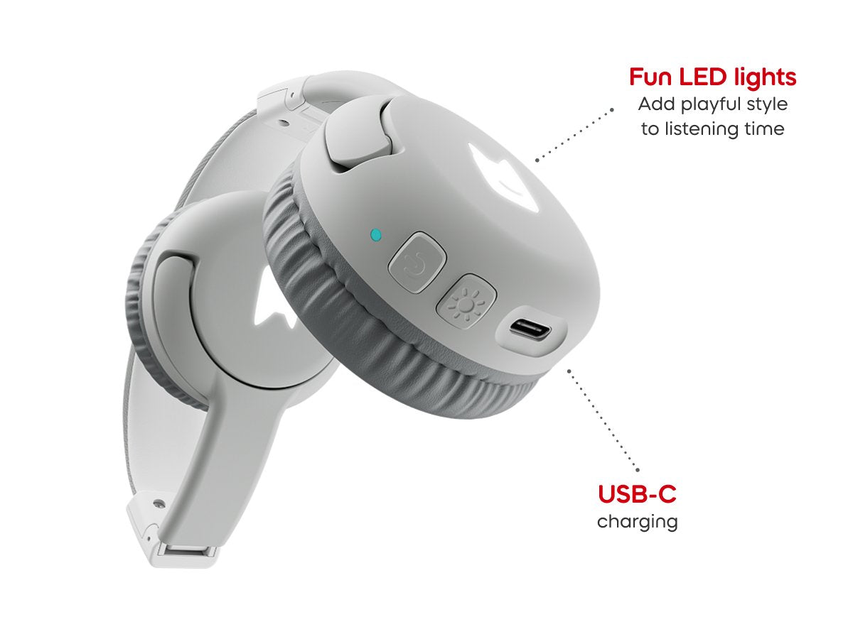 Tonies - Auriculares Bluetooth plegables para niños Toniebox 2, color gris