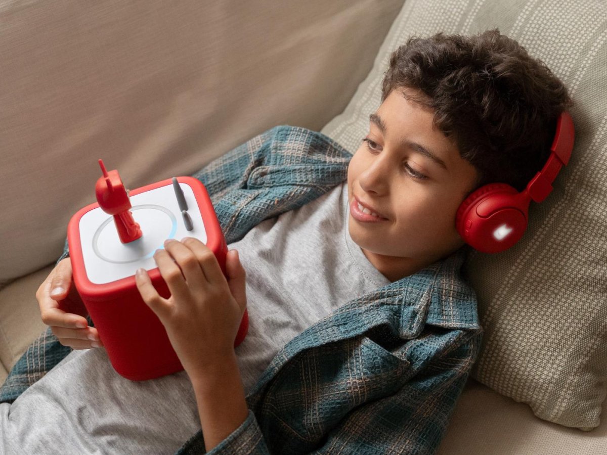 Tonies - Auriculares plegables Bluetooth para niños Toniebox 2, color rojo