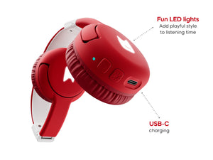 Tonies - Auriculares plegables Bluetooth para niños Toniebox 2, color rojo