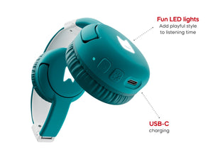 Tonies - Toniebox 2 Auriculares Infantiles Plegables Bluetooth Turquesa Tropical