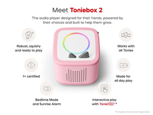 Tonies - Toniebox 2 Caja de inicio rosa nube