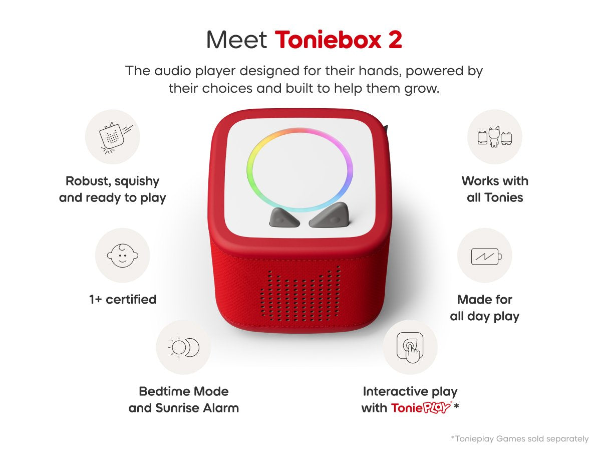 Tonies - Caja de inicio Toniebox 2 Roja