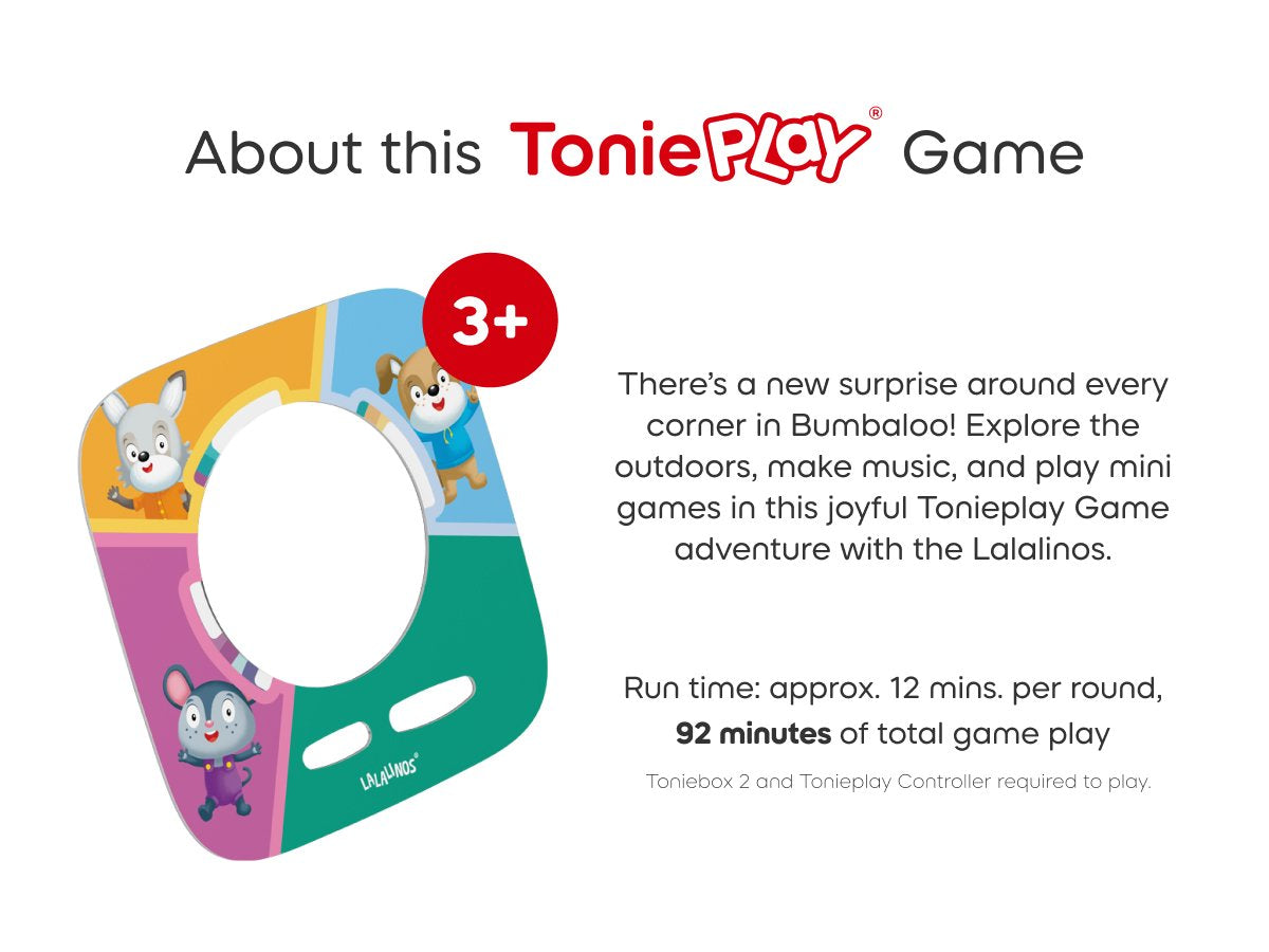 Tonies - Tonieplay Lalalinos: ¡Tu día en Bumbaloo! 2 juegos en inglés para Toniebox