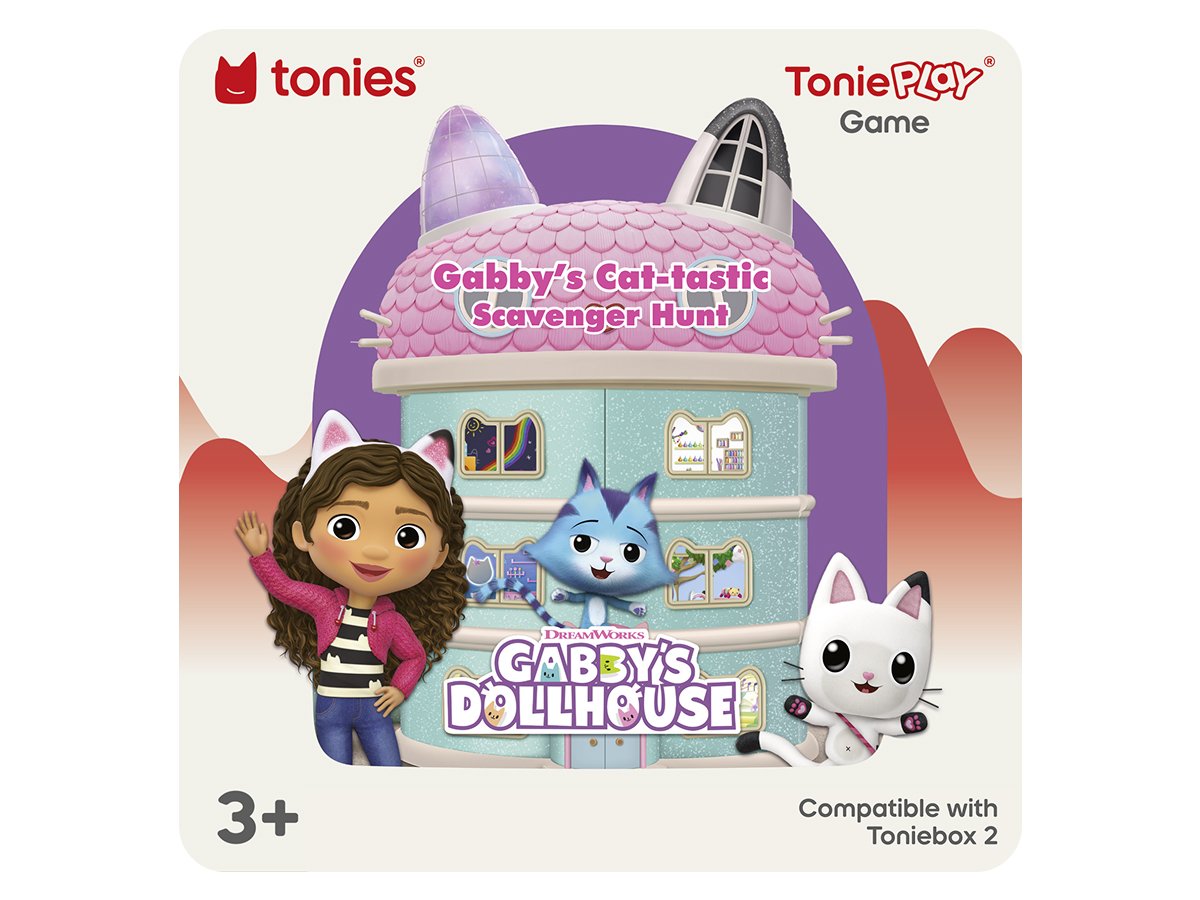 Tonies - Tonieplay Gabby y sus amigos con el juego Academia del Tiempo, Toniebox 2 en inglés