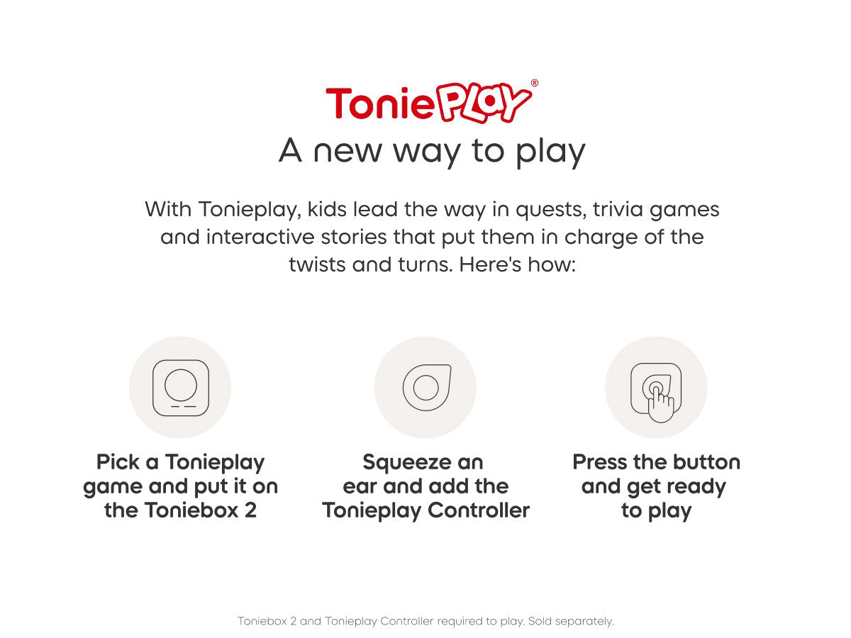 Tonies - Tonieplay Gabby y sus amigos con el juego Academia del Tiempo, Toniebox 2 en inglés