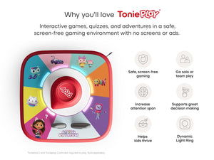 Tonies - Tonieplay Gabby y sus amigos con el juego Academia del Tiempo, Toniebox 2 en inglés