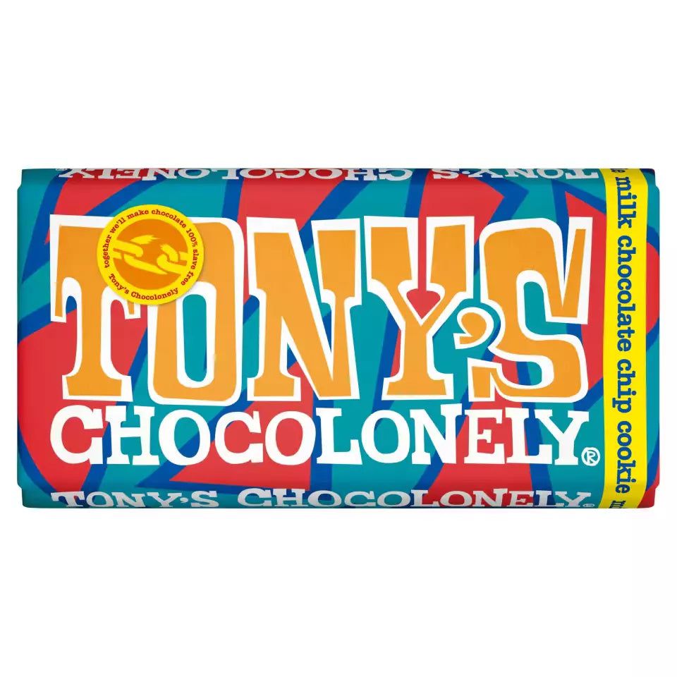 Tonys Chocolonely - Chocolate con Leche y Trozos de Galleta 180g