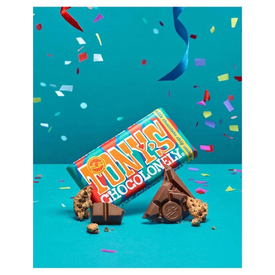 Tonys Chocolonely - Chocolate con Leche y Trozos de Galleta 180g