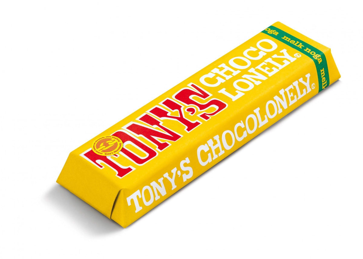 Tonys Chocolonely - Tableta de chocolate con leche y turrón crujiente 47G