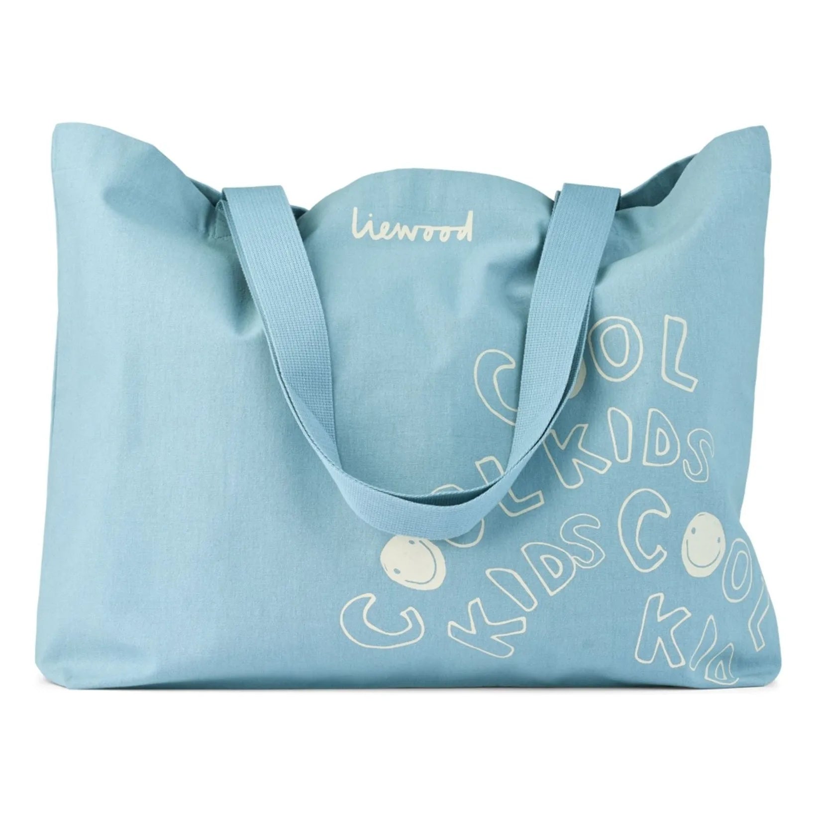 Liewood - Bolso Tote de Algodón Orgánico Grande Cool Kids | Azul