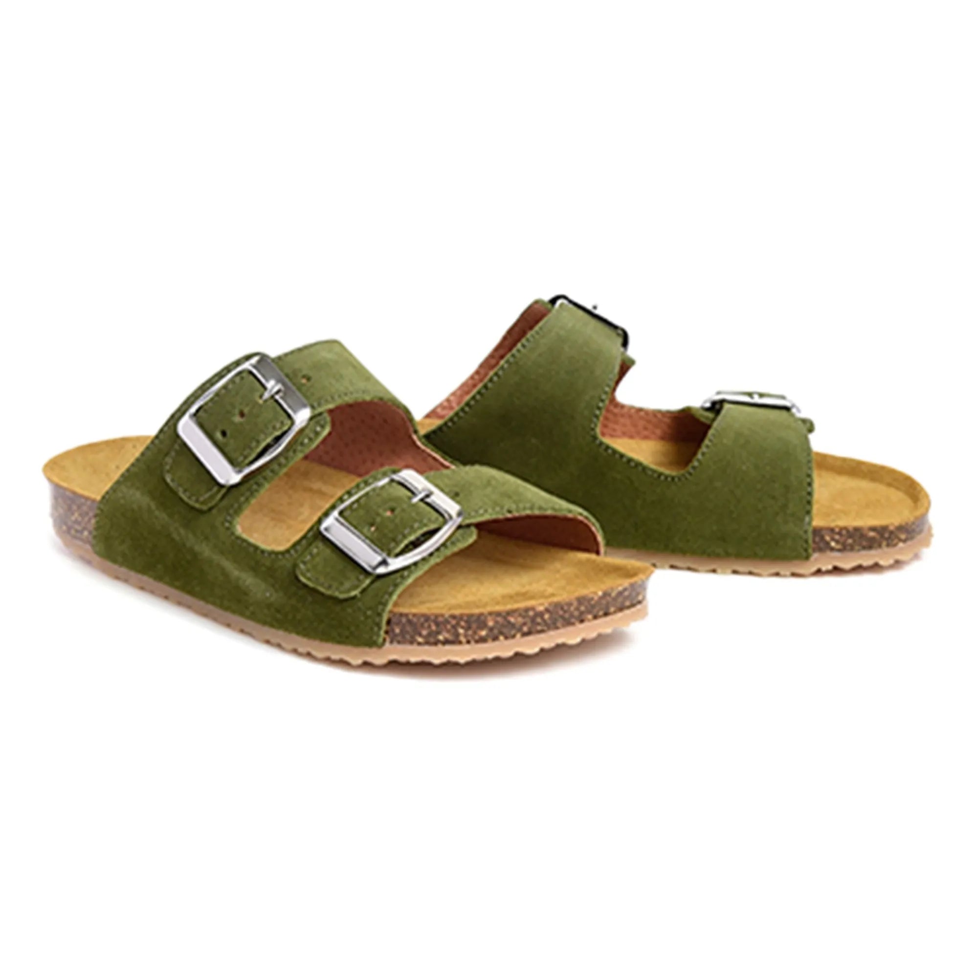 Pèpè - Two Con Me - Sandalias de doble hebilla | Caqui