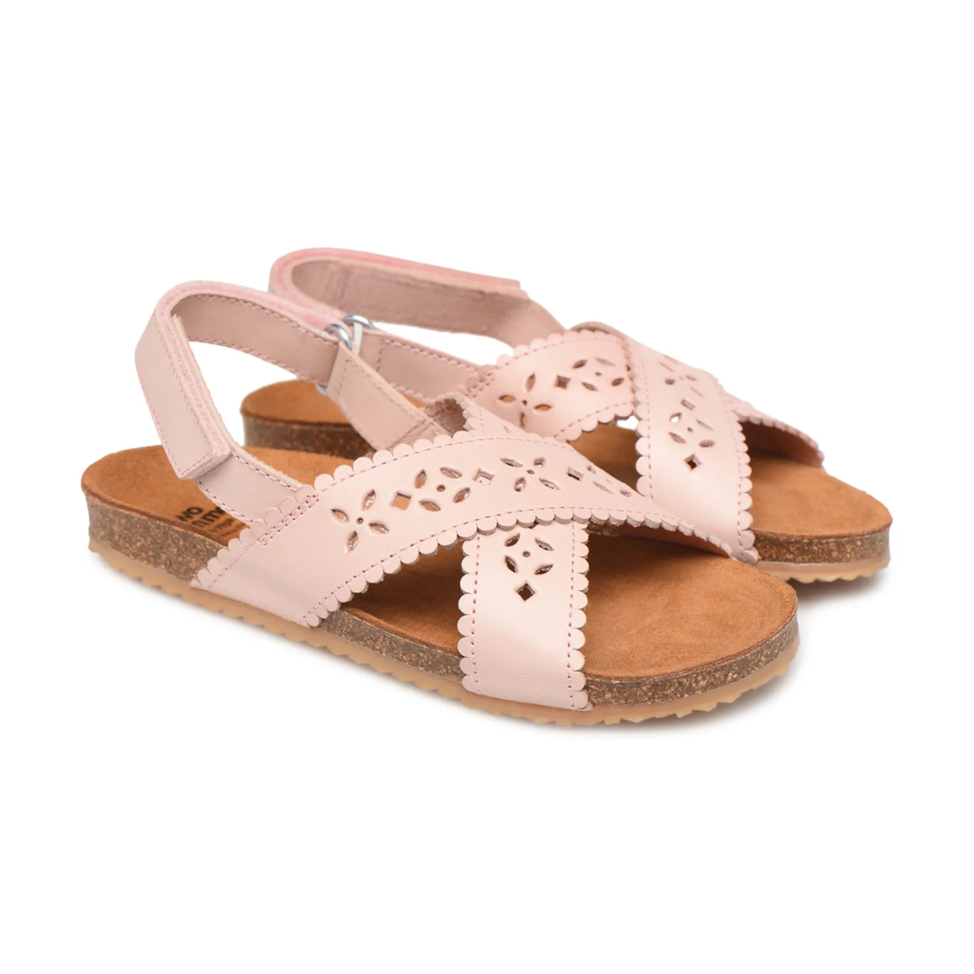 Pèpè - Two Con Me - Sandalias con tiras cruzadas y perforaciones | Rosa empolvado