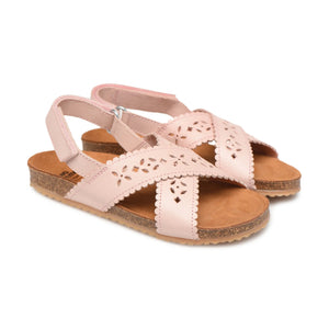 Pèpè - Two Con Me - Sandalias con tiras cruzadas y perforaciones | Rosa empolvado