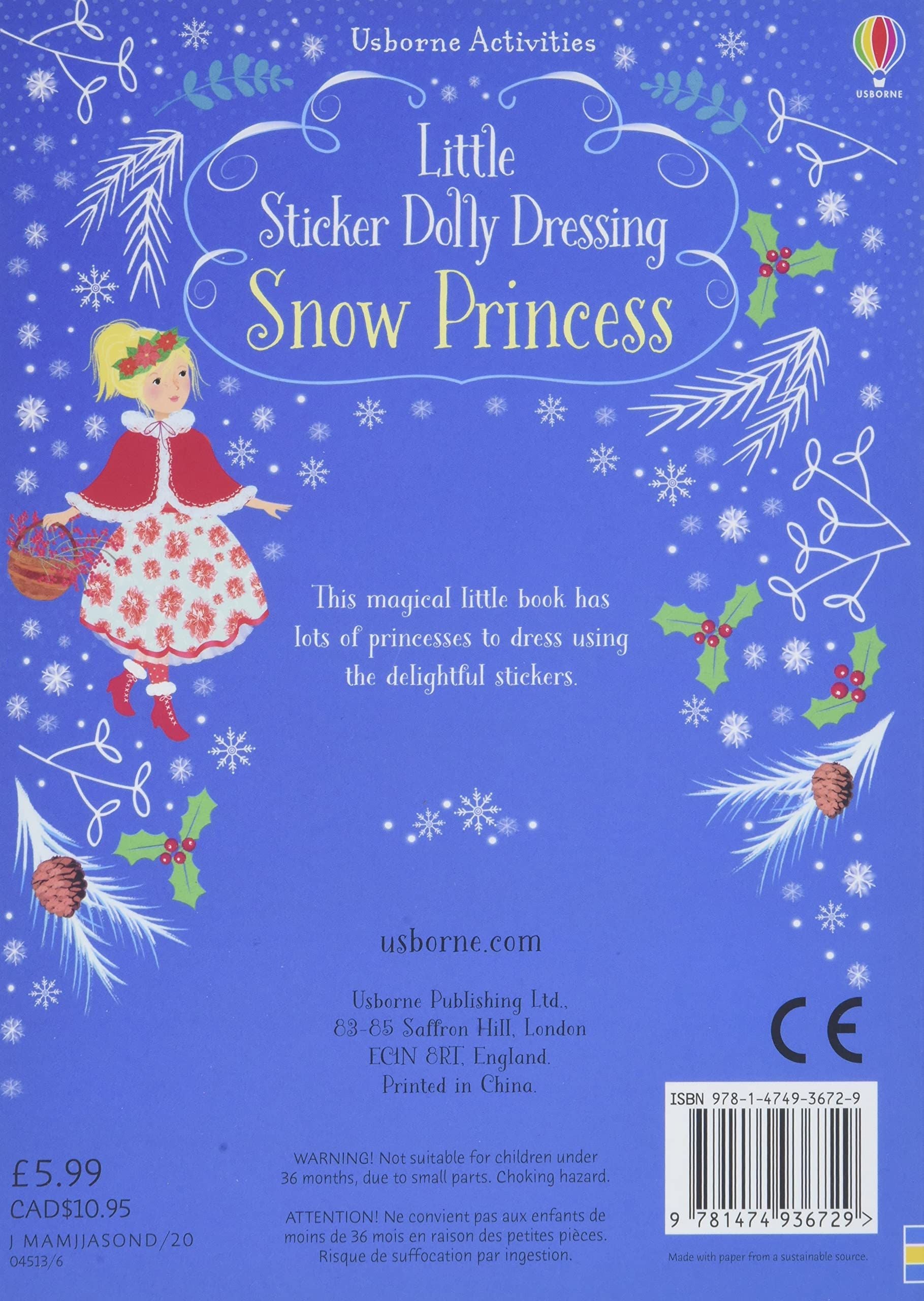 Usborn - Libro de Cuentos de la Princesa de la Nieve con Pegatinas