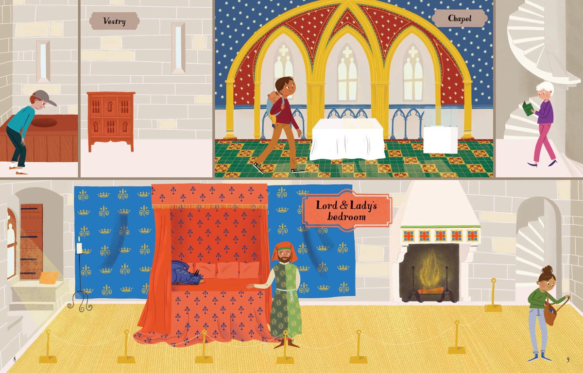 Usborne - Libro de pegatinas del castillo