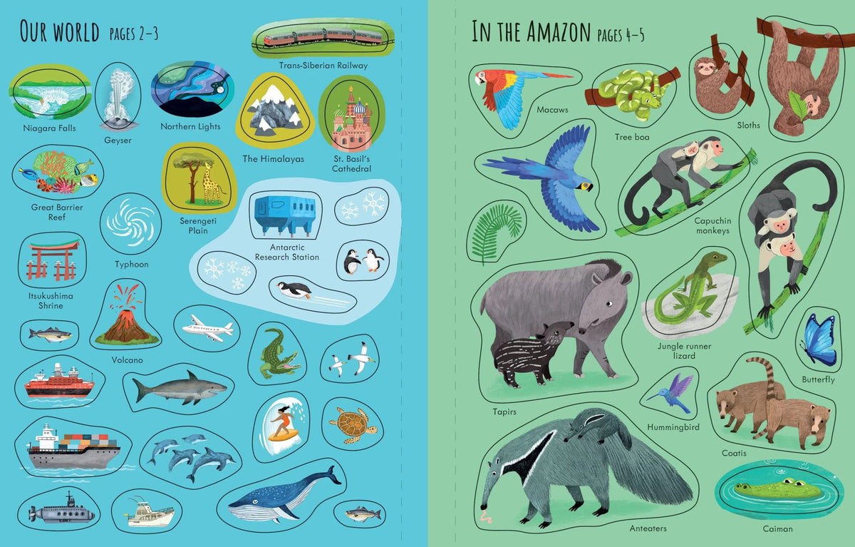 Usborne - Primer libro de pegatinas - Planeta Tierra