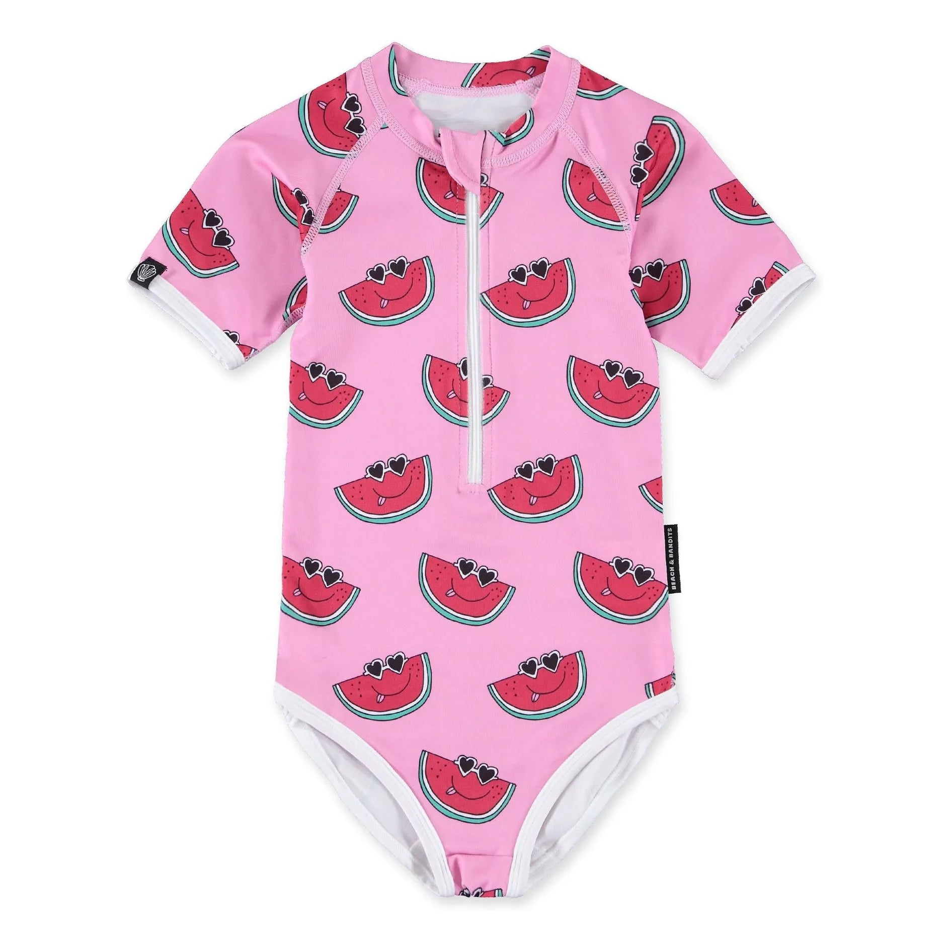 Beach & Bandits - Bañador con protección UV Chunck A Licious de fibras recicladas | Rosa