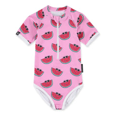 Beach & Bandits - Bañador con protección UV Chunck A Licious de fibras recicladas | Rosa