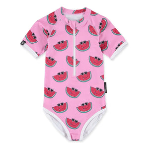 Beach & Bandits - Bañador con protección UV Chunck A Licious de fibras recicladas | Rosa