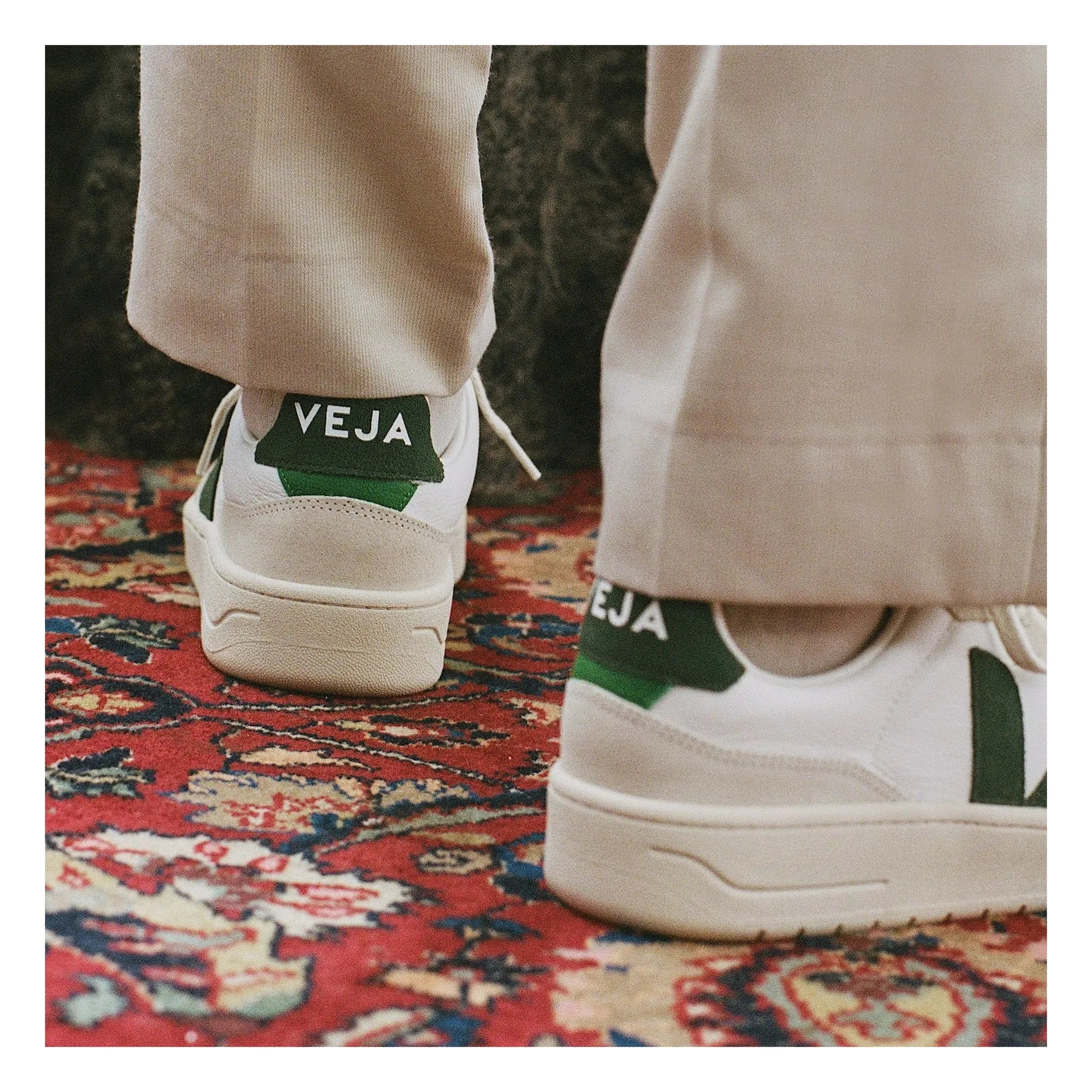 Veja - Zapatillas V-90 Leather O.T. | Verde oscuro
