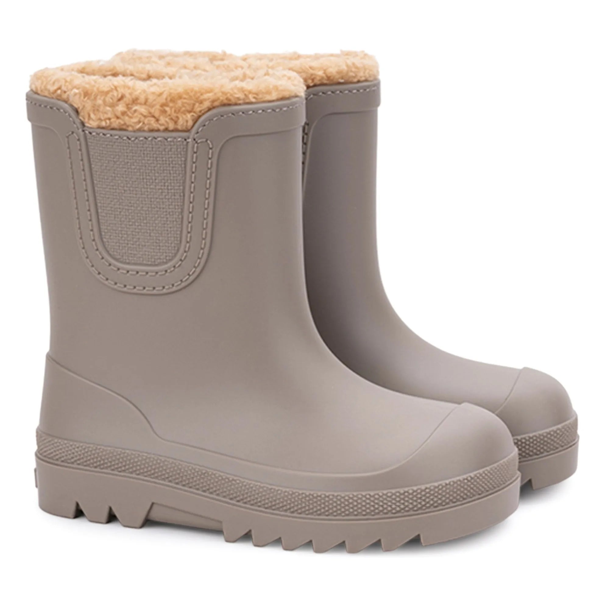Igor - Botas de agua rellenas Verona Borrego | Gris Marrón