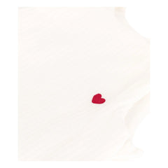 Petit Bateau - Saco de dormir de terciopelo cálido | Blanco