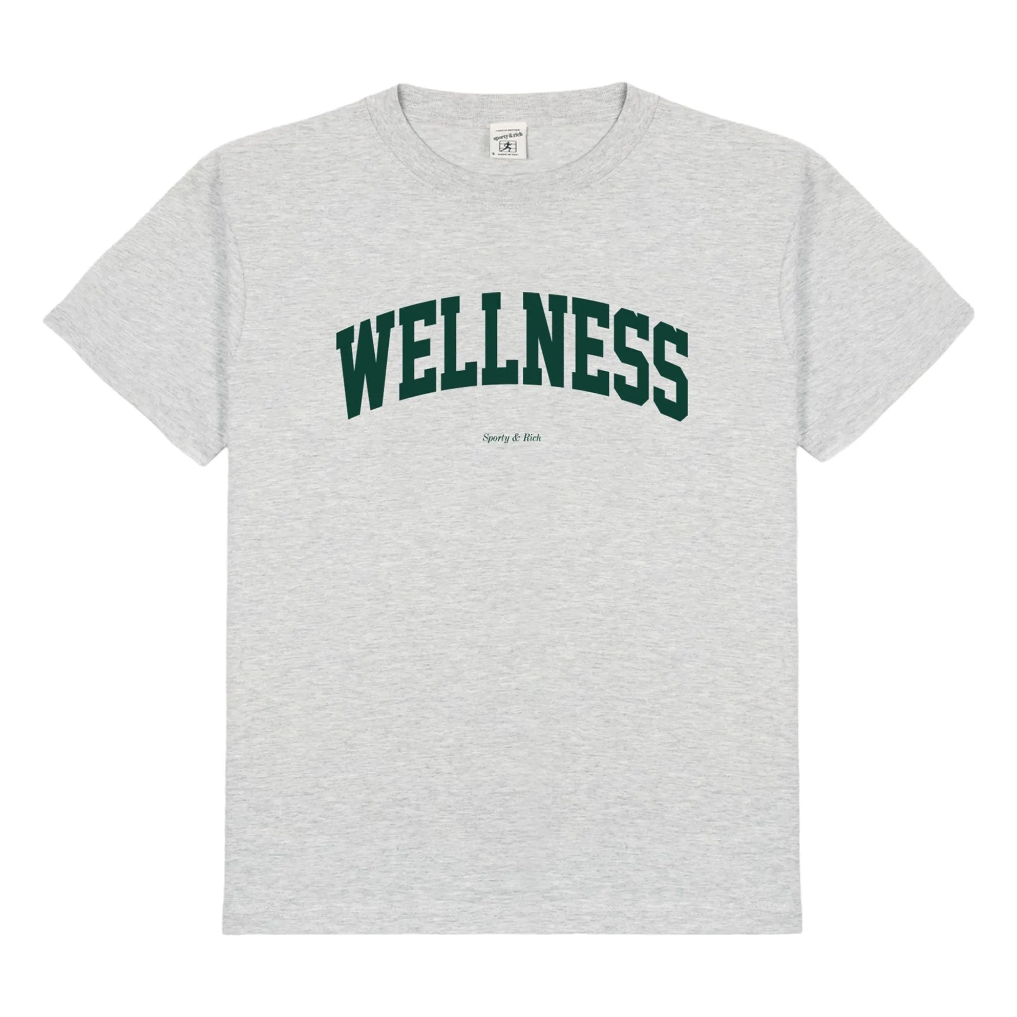 Sporty & Rich - Camiseta Wellness Ivy Algodón reciclado | Gris