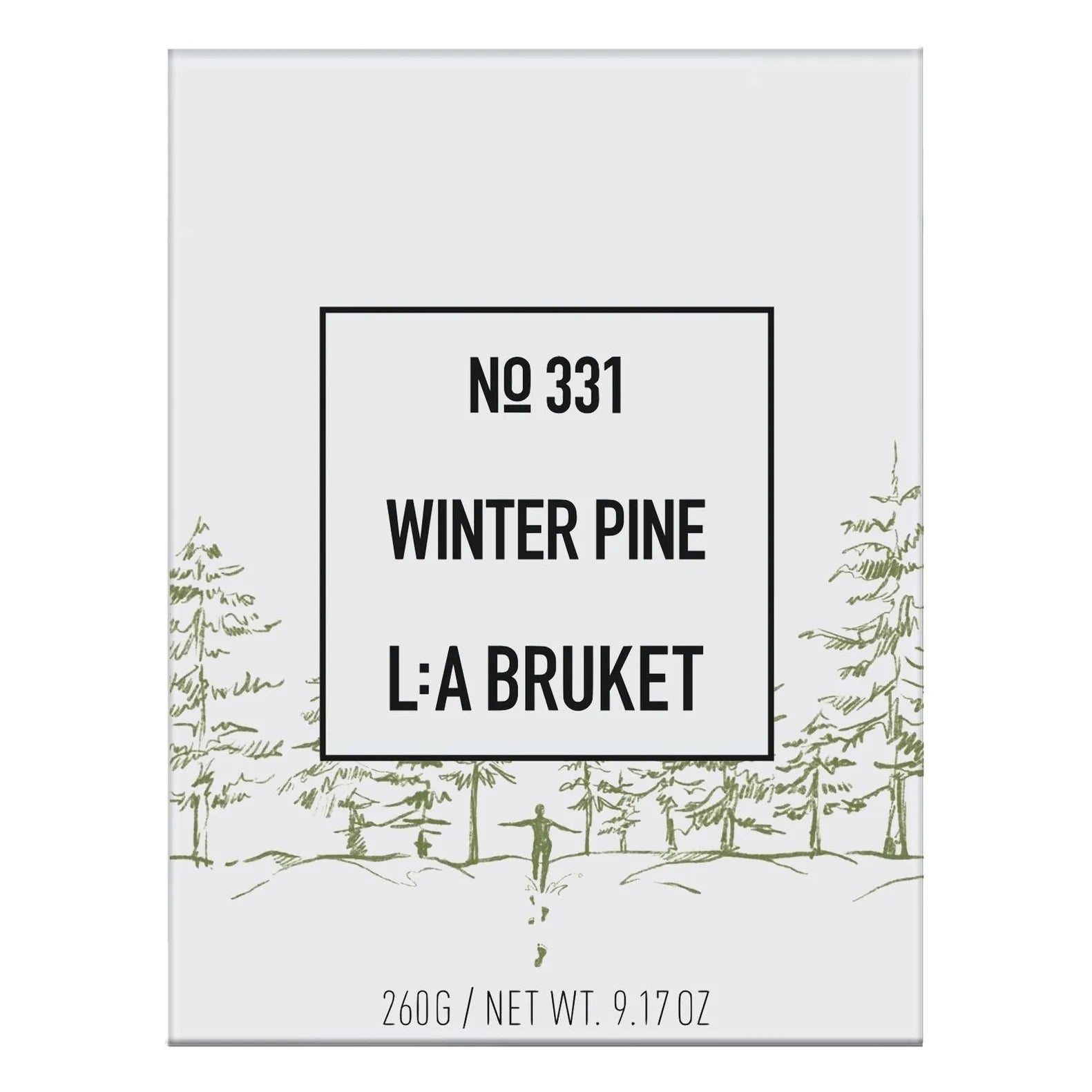 L:A BRUKET - Winter Pine 331 Vela - Edición limitada - 260g