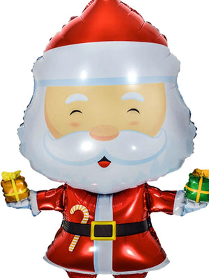 Navidad - Globo Decorativo de Papá Noel Grande 100 CM para Año Nuevo