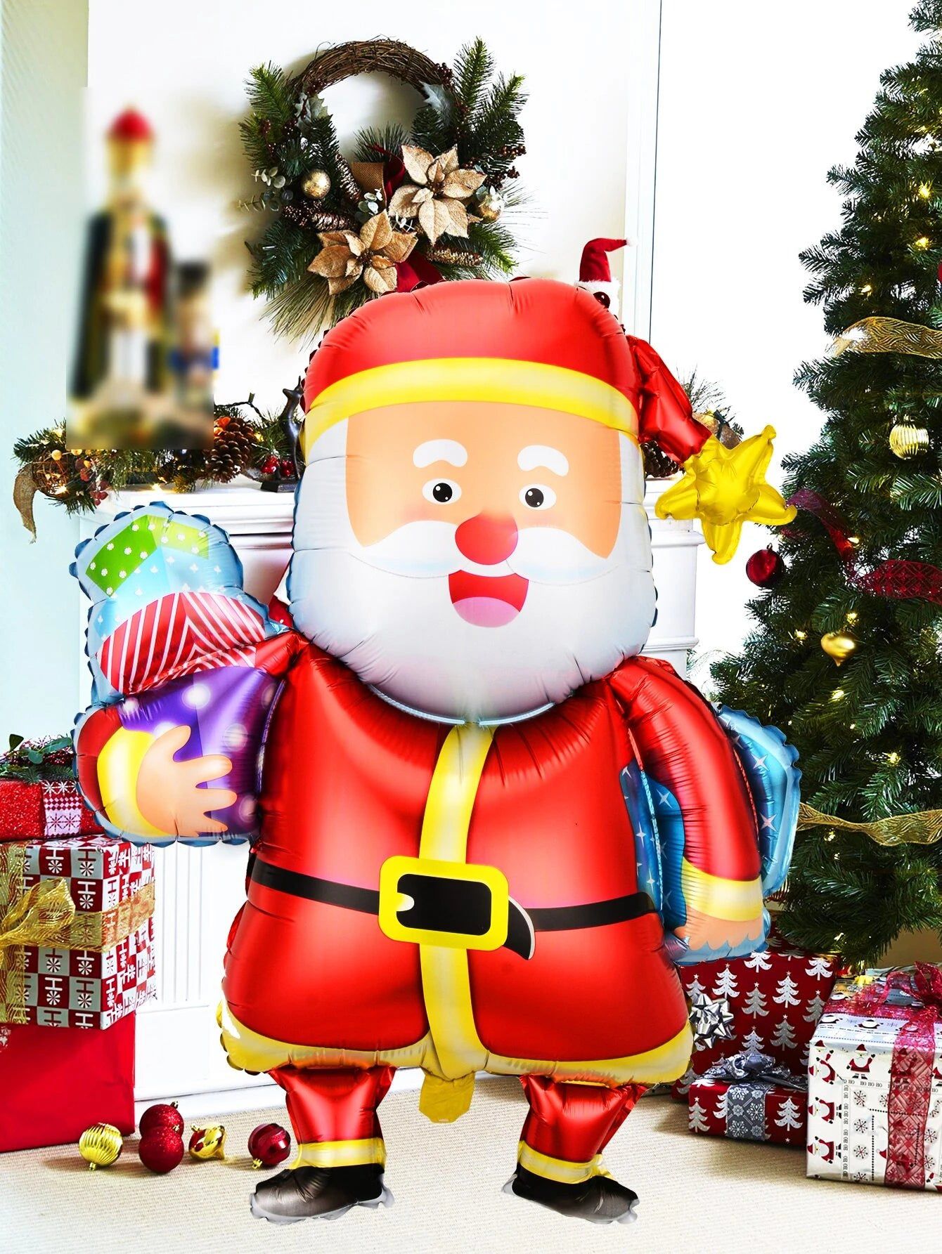 Globo de Papá Noel de Navidad de 93 cm