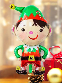 Globo decorativo grande de 95 cm con diseño de genio de Año Nuevo/Navidad