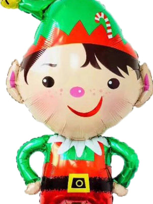 Globo decorativo grande de 95 cm con diseño de genio de Año Nuevo/Navidad