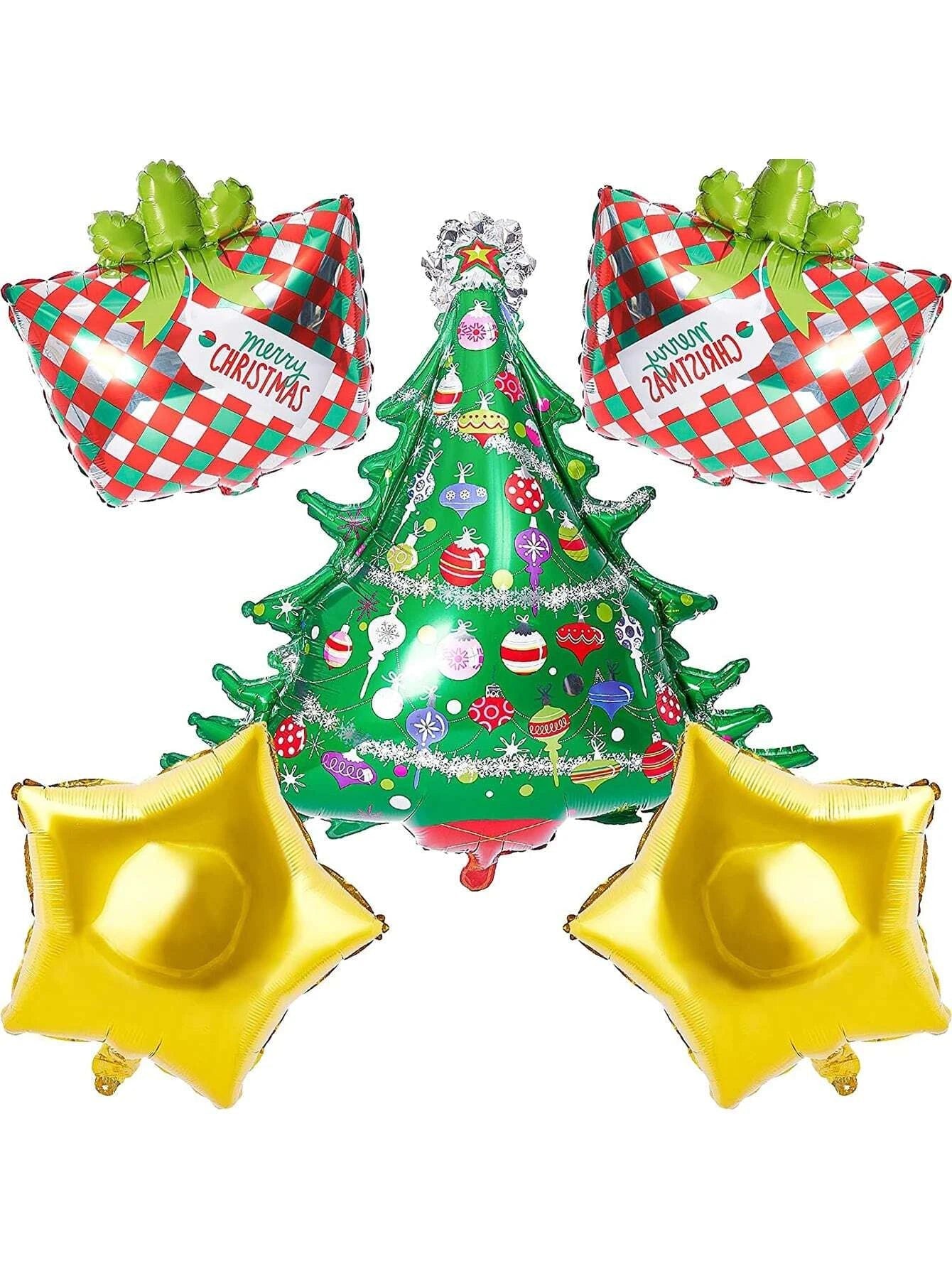 Set de 5 globos decorativos de Navidad - Nochevieja